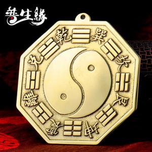 开光纯铜太极八卦镜